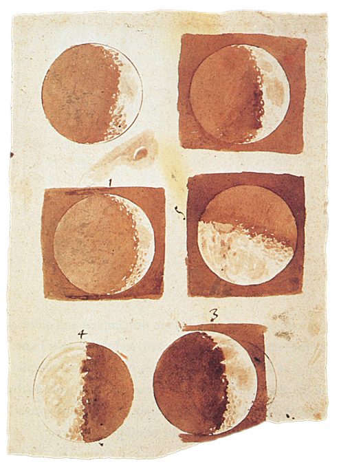 Dibujos de la luna de Galileo