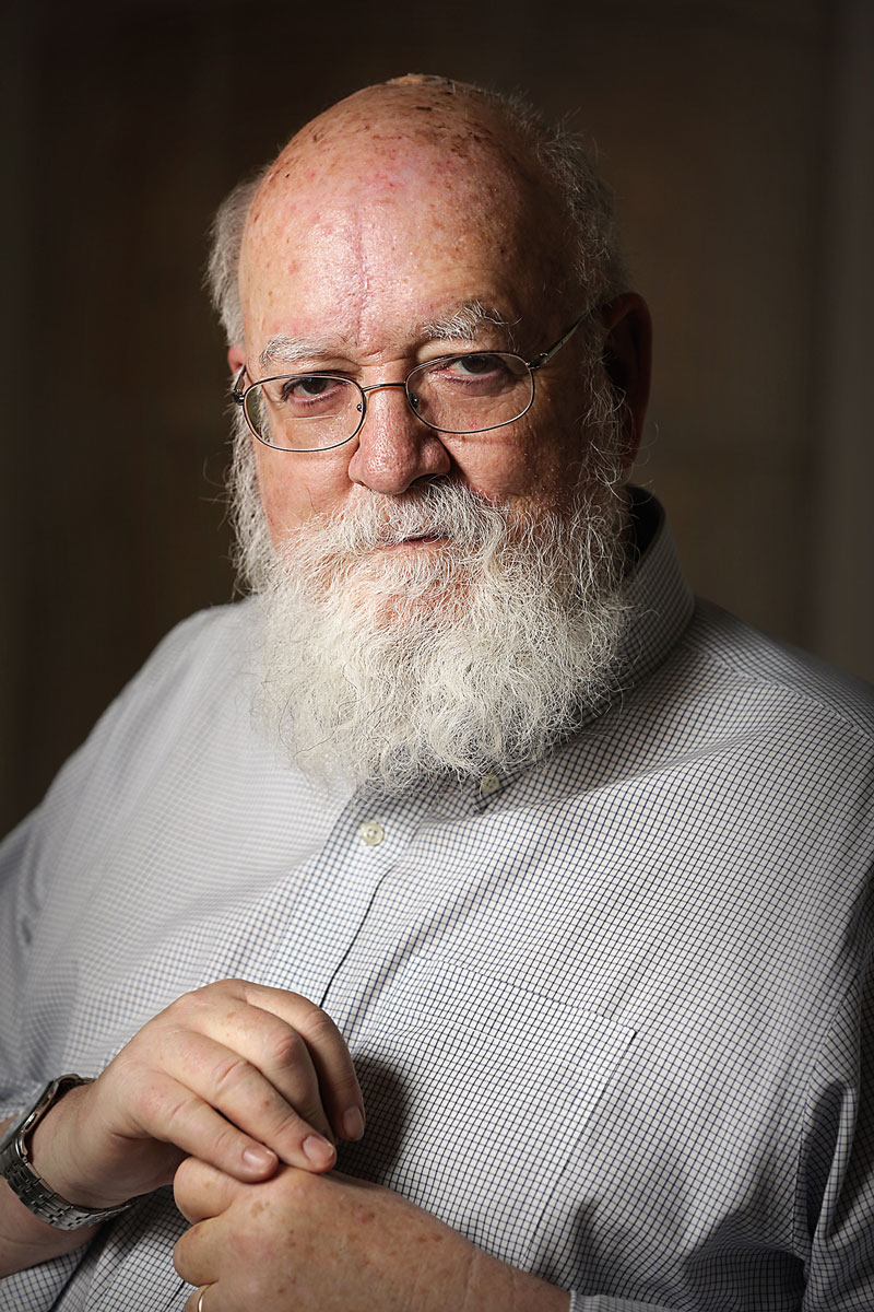 Daniel C. Dennett durante su visita a Catalunya