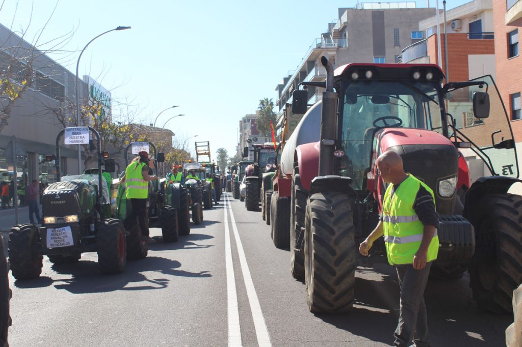 Tractors protesten en València