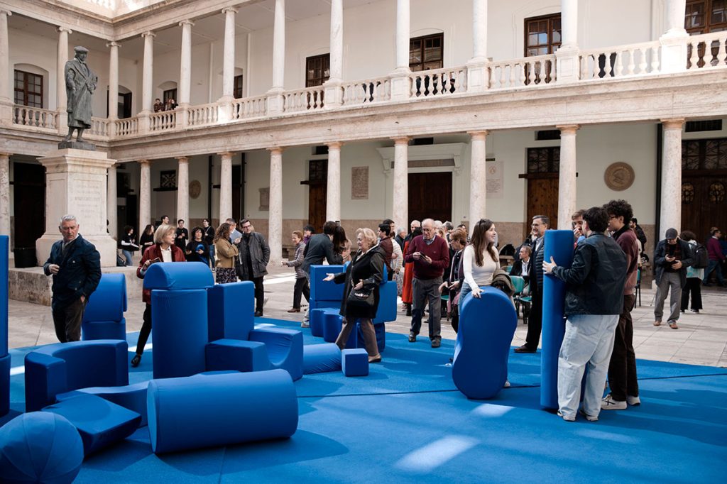 Presentació Falla Immaterial de la Universitat de València de2024 