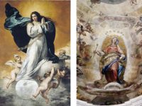 La Inmaculada Concepción y La Asunción, de Murillo y Cardi, respectivamente